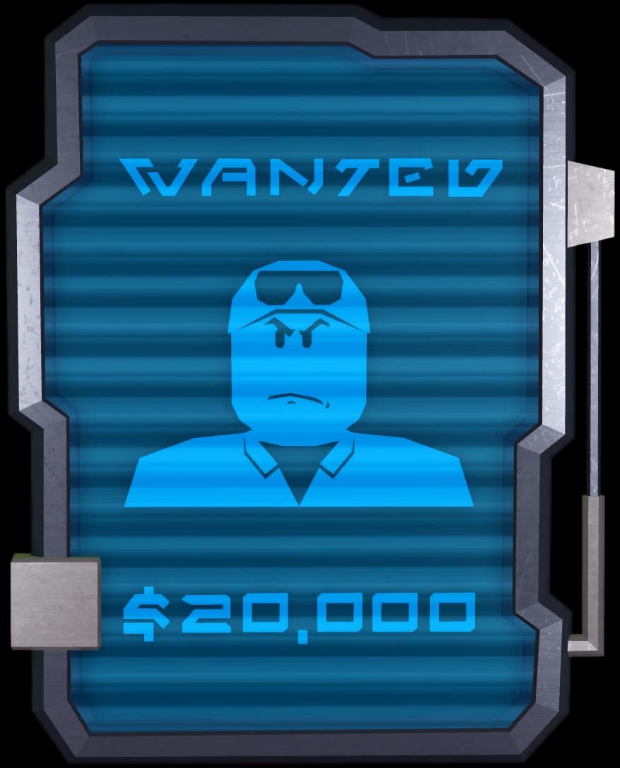 Wanted Hologram Signage