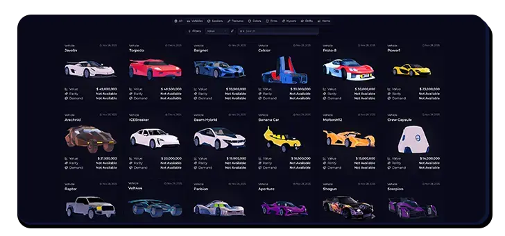 Value list preview