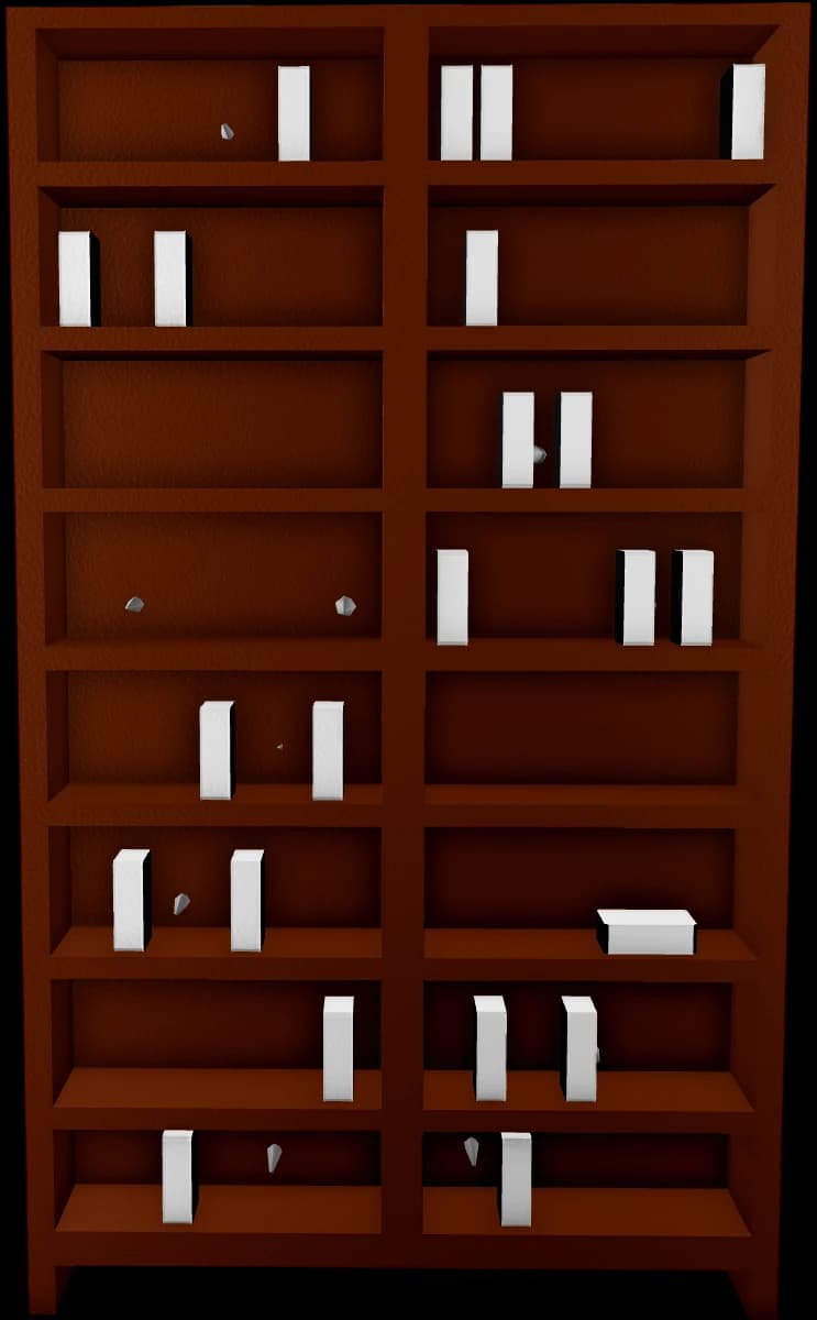 Trapped Bookshelf